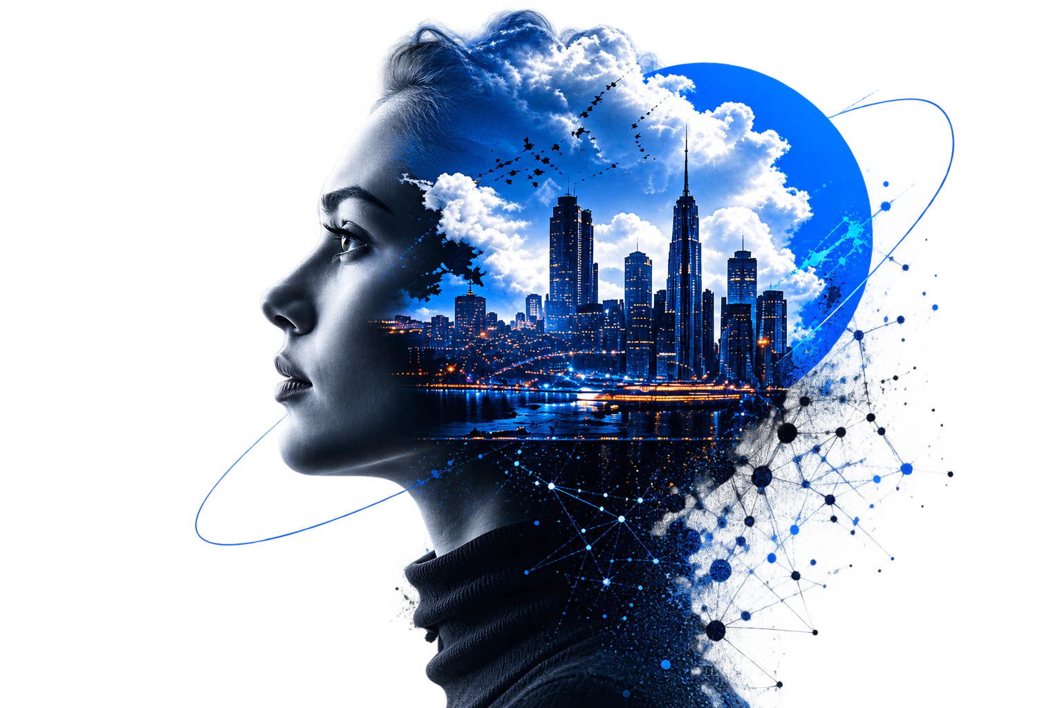 CreMedia Double Exposure Portrait & Cityscape